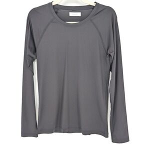 Italic Activewear Top Womens L Black Stretch‎ Long Sleeve Athletic Minimalist